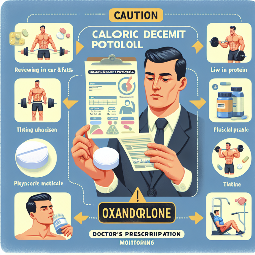 Caloric deficit protocol with oxandrolone