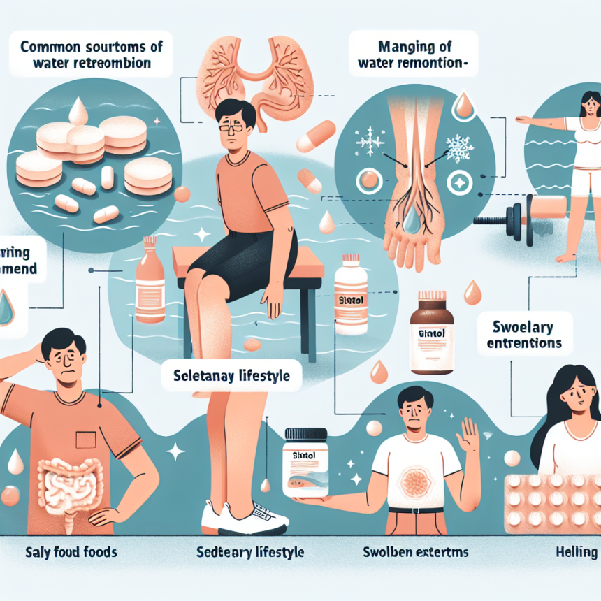Water retention and sintol: managing bloat